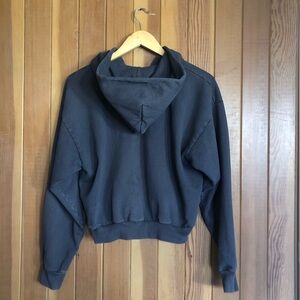 Dark-Grey Short Zip-up Hoodie Los Angeles